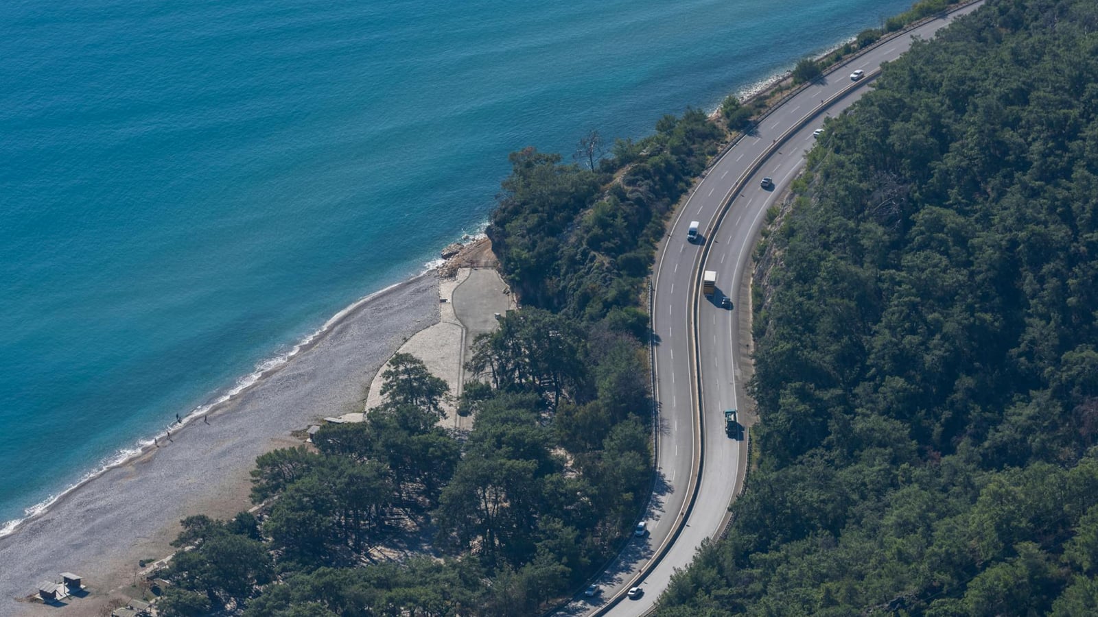 Route côtière de la Riviera de Budva vers Bar